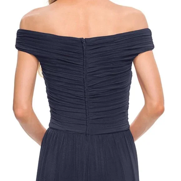 SALE NWT La Femme 29168SC Jersey Evening Dress Black size 10 - Picture 2 of 8